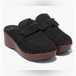 Cole Haan Black Suede Women's Mules